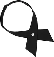 [AKOOSY] Pre Tied Bow Tie School Uniform Accessory Girls' Bowtie Men's Fashion Tie Solid