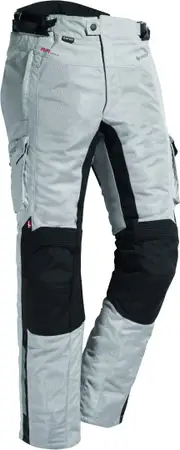 DANE Drakar waterproof Motorcycle Textile Pants, grey, Size 54 for Men