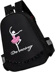 [LIFKOME] Dance Bag Carrier Back Dance Back Kindergarten Back Preschool Back Knapsack for Girl Cute Animal Back Back School Bag Ballet Bag Black Oxford Cloth
