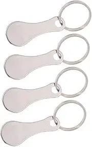 GRIRIW Shopping Trolley Tokens Set Trolley Coin Key Australia Portable Key Ring Pendants