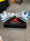 AIR JORDAN 4 RETRO Mens Size 12.5 Off White/Military Blue