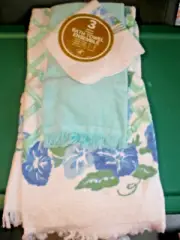 NEW Vintage NOS Leshner 3 Piece Bath Towel Ensemble (SU143)