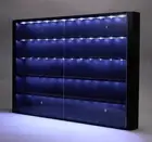 Shot Glass LED Lights Display Case Wall Cabinet Shotglass Shelves Shelf