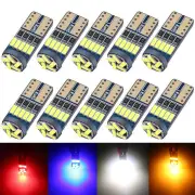 10pcs Car LED T10 4014 15SMD LED Reading License Plate Trunk Lights T10 Car Signal Lamp 501 194 Bulbs 4014SMD Clearance