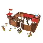Original Gulliver Lux Apache Fort Battle Vintage Indian Miniature Collectible
