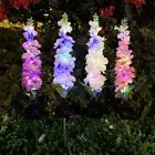 Solar Garden Lights Solar Delphinium Flower Lights Outdoor Waterproof