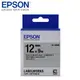 【EPSON】LK-4SBM C53S654421標籤帶(金銀12mm)銀黑