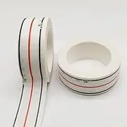 HONEYSEW Diagonal Seam Tapes for Sewing Straight and Diagonal Seams - Basting Tape Instruction Tool - Seamingly Accurate Seam Guide for Sewing Machines (2 Rolls)