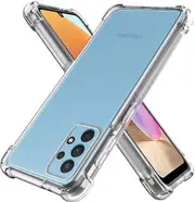 For Samsung Galaxy A32 4G Crystal Clear Case Shockproof Tough Air Cushion Gel Clear Transparent Heavy Duty Case Cover