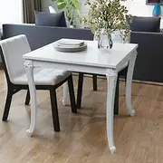 Dining Table, Kitchen Table Dining Room Dinner Table Dining Table 80x80x76 cm High Gloss White