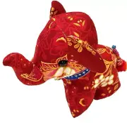 Stuffed Cushion elephant, Elephant plush doll, Home decor, Gift Red or Blue