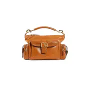 [CHLOÉ] Small camera bag in shiny leather Brown