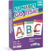 Kids Card Games ABC Go Fish Flash Cards Children Early Education Learning Toy