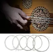 Nylon Silver Plated Copper Alloy Oud Strings Set Replacement Accessory for Oud Lovers (10strings)