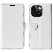 For iPhone 15 PU Leather Stand Cover Crazy Horse Texture Wallet Flip Phone Case Shell