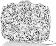 [MOSSMON] Crystal Evening Clutch Bag Sparkling Bride Wedding Party Purse for Women