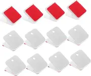 12pcs Self Adhesive Hook Protection Walls for Pee Pads Door Sticky Puppy Pads Large Dog Pen Tape Tie Out Cable for Dogs Clip Splash Car Dispenser Pet Holder Whistle White Plastic