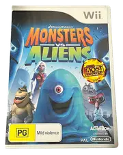 Monsters Vs Aliens Nintendo Wii PAL *No Manual* Wii U (Pre-Owned)