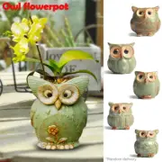 3* Random Style Ceramic Mini Owl Plant Pot Cute Succulent Planter Decoration