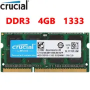 Crucial DDR3 4GB 1333MHz SODIMM Memory PC3-10600 204Pin Laptop Memory 1.5V-