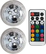 Water Lamps, Waterproof Light Rings | Spa Lights with Changing Colours - Small Lamps for Fish Bowl with Remote Control, Lighting Lights with Changing Powered Colours