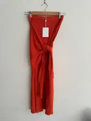 ZIMMERMAN Orange Knit Skirt BNWT Size 1