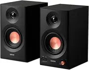 Edifier MR3 Speakers Bluetooth Powered Bookshelf Speaker for Studio Monitor/Computer PC/TV, Hi-Res Audio, Headphone Output, RCA AUX Balanced TRS Input