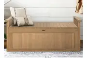 ALFORDSON Outdoor Storage Box Wooden Garden Bench Chest Tool Sheds Natural XL