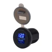 DC12-24V 2.1A IP66 Waterproof Car Motorbike LED Digital Display Voltmeter k