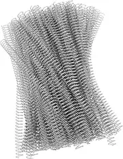 Spiral Binding Coils Iron 14.3mm 48 Teeth 4:1 Ratio 115 Sheet Capacity A4 Paper (Silver)