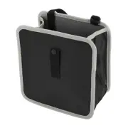 Car Trash Can Hanging Folding Front Seat Oxford Cloth Trash Bin Black Gray 1pcs