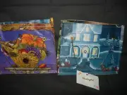SET OF 2 HANDCRAFTED REUSABLE GIFT BAGS--CHAIN HANDLE-READ DESCRIPTION-#B29--5