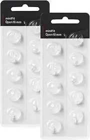 Hearing Aid Domes for Oticon Replacements, Oticon Minifit Open Vent Bass Domes (10 mm/2 Packs）, Universal Domes for Oticon Hearing Aid Supplies.