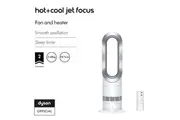 Dyson Hot+Cool Jet Focus fan heater (White/Silver)