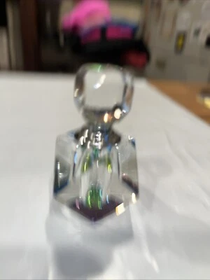 Perfume Atomizer / Glass / Screw Top / 2.5” High / Takes On Different Colors