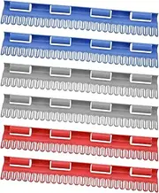 JINXIAN Pack of 6 Sock Holder Clothes Airer 12.4 x 1.8 in Hanger Clothes Pegs Clothes Line Accessories Lightweight and Durable for Drying Socks Gloves (Red/Blue/Grey)