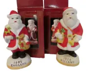 Jamestown China porcelain Santa Claus 5" figurines Holland 1920 and England 1905