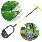 Half Moon Edger Trimming Shovel Manual Saw-Tooth Garden Lawn Edger Long Handled