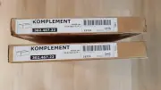 set of 2 IKEA KOMPLEMENT White Drawer 302.467.22 with rails 19 5/8x13 3/4 "