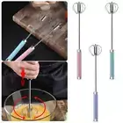 Semi-Automatic Egg Whisk Hand Push Egg Beater Stainless Blender Mixer Tool P2H8