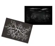 AS-220 Trees Single Step stencil template acryl airbrush spray wall paint