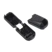 Zipper Pull Cord Ends, 100 Pack Zip Clip Buckle Rope End Lock 21mm, Black
