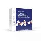 Protect-A-Bed Premium Cotton Terry Cloth Waterproof Mattress Protector, Block...