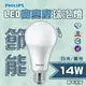 飛利浦 LED 14W E27 全電壓 A80 高亮度 節能燈泡 全電壓 球泡 白光/黃光〖永光照明〗PH-LED-14W%A80%