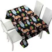 Funny and Cute Corgi Dog Scenes Tablecloth