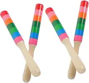 GLSTOY 2 Pairs Rhythm Sticks for Engaging Percussion Instrument for Music Education Eye Catching Design for Vibrant Sound for for Teaching Rhythm and Percussion