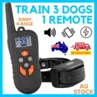REMOTE CONTROL 500M SOUND + VIBRATION + ZAP WATERPROOF DOG TRAINING COLLAR S-XL