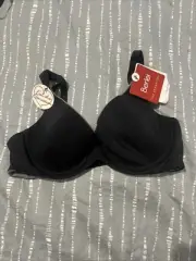 berlei t shirt bra sz 10 b bnwt black (acc43