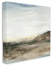 Stupell Industries Desert Landscape Abstraction Rustic Mountain Range Stretched Canvas Wall Art by Ruth Fromstein