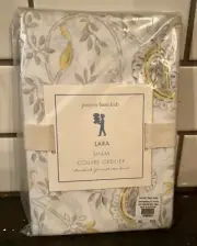 New Pottery Barn Kids Pillow Sham Lara Flower Floral Print Standard Gray Yellow